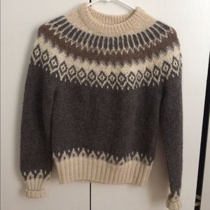 100% wool sweater